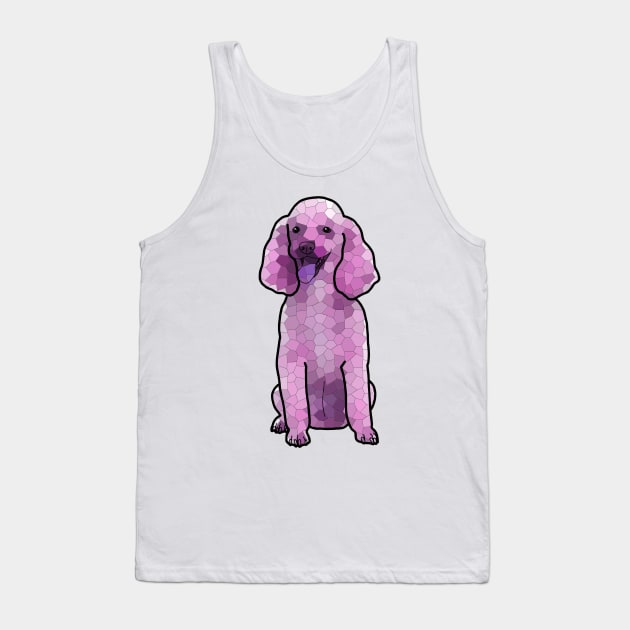 Poodle Mosaic in Amethyst Tank Top by prettyinink